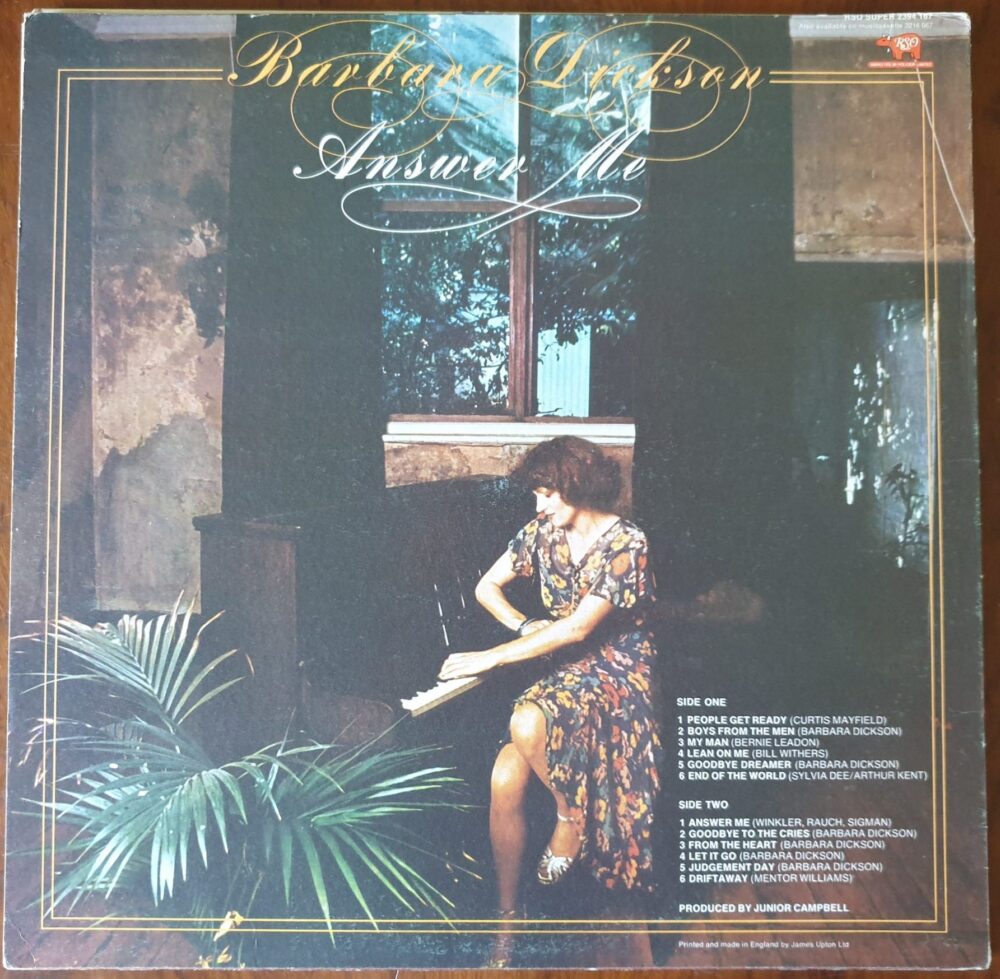 20210213_075433 Barbara Dickson - Answer Me - Image 1
